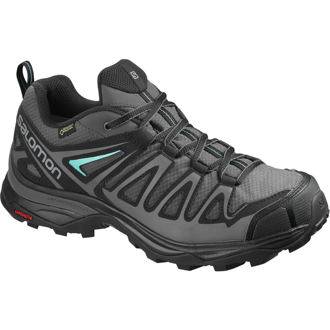 Buty Trekkingowe Damskie Salomon X ULTRA 3 PRIME GTX® W - Srebrne / Czarne - Polska (574-OKEZWR)